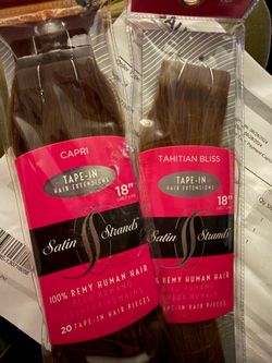 Satin strands hair extensions brand new
