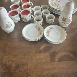 Strawberry Avon Tea Set 