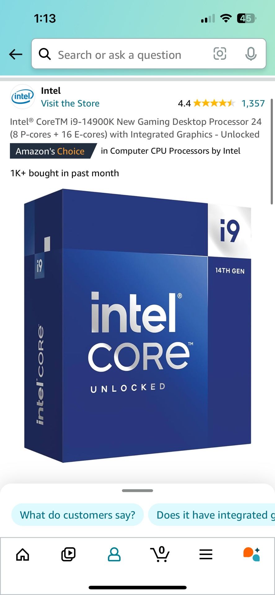 Intel i9 14900k Brand New