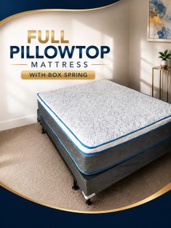 NEW FULL-SIZE PILLOW TOP MATTRESS AND BOX SPRING