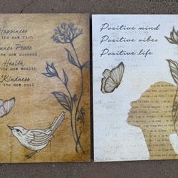 Inspirational Wall Art Set (2 Pieces)