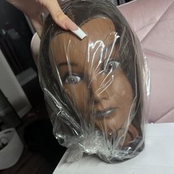Debra hair cutting doll head 