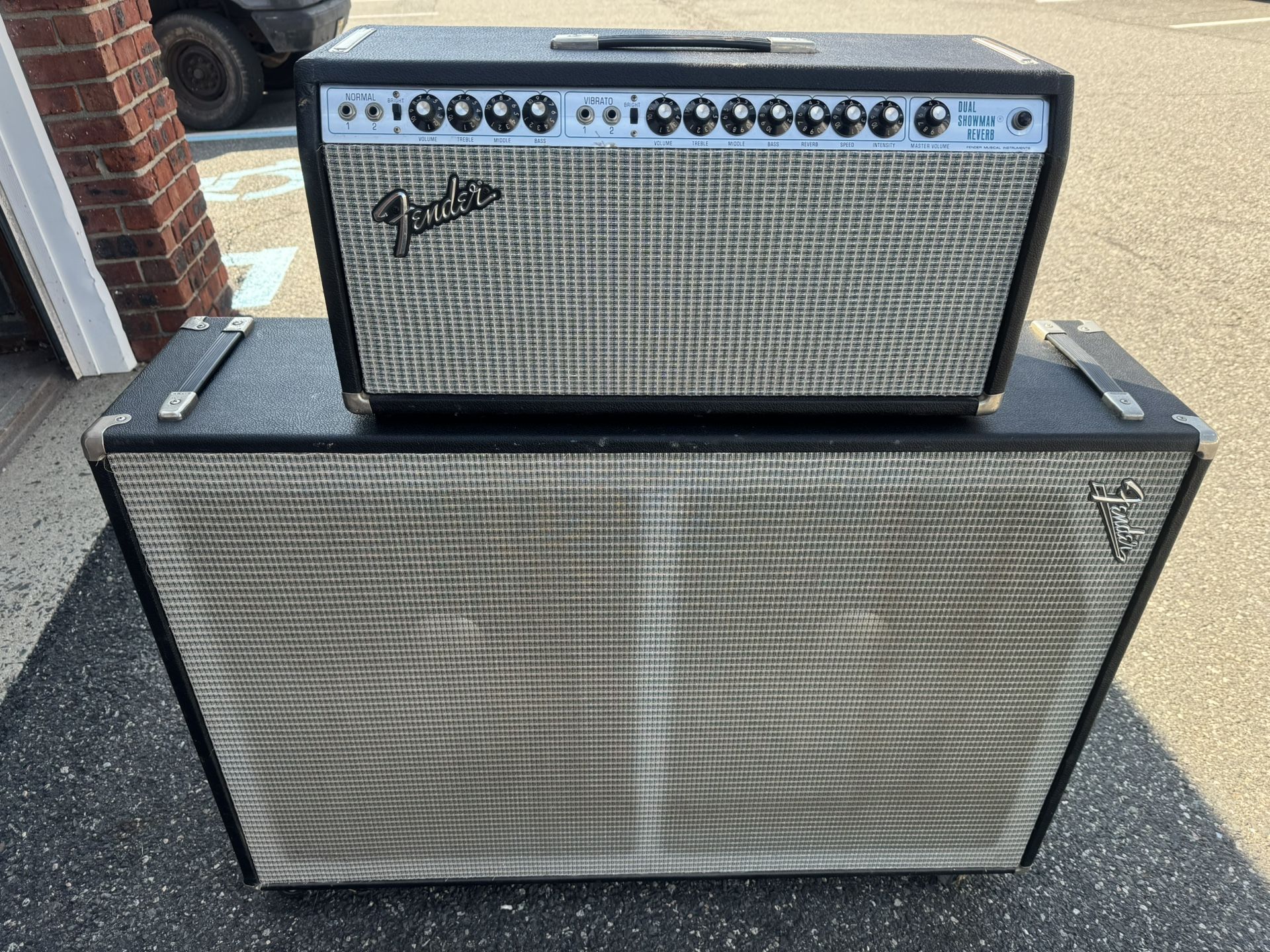 Fender, fender Dual Showman, Reverb, Amplifier , And Cabinet
