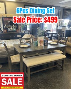 6pcs dining set