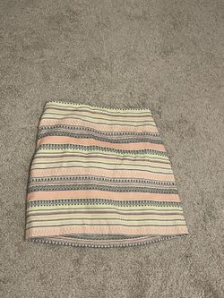 Colorful striped LOFT Skirt