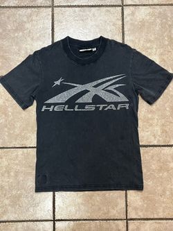 Hellstar Black Logo T-Shirt – Silver Graphic