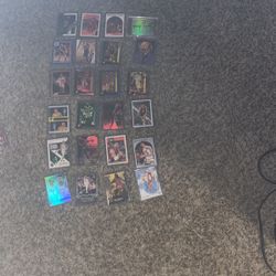 Good condition basketball cards containing Giannis Antetokounmpo Dennis Rodman, John Stockton, Charles Barkley, Trae, Young Shaquille O’Neal, Lo, Ball