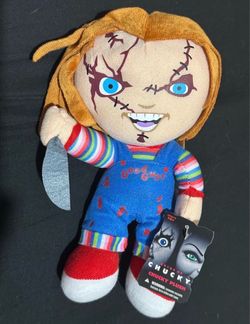 Mezco Toyz Bride of Chucky Chucky 9’ Plush Doll Horror Movie Prop Halloween Costume Decoration Gift