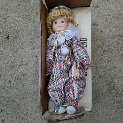 15” Googly doll clown vintage

