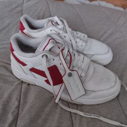 Red & White Offwhite Out Of Office