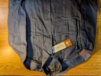 Men's Dark Navy Long Sleeve Duty Uniform Shirt
