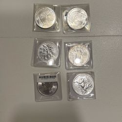 Silver Bullion 1 Ounce Round Coins 99.99 