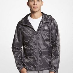 Michael Kors Mens Logo Ciré Anorak (Windbreaker)