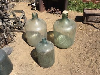 (2) Large 20 gallon glass Bottles. $200.00 each
