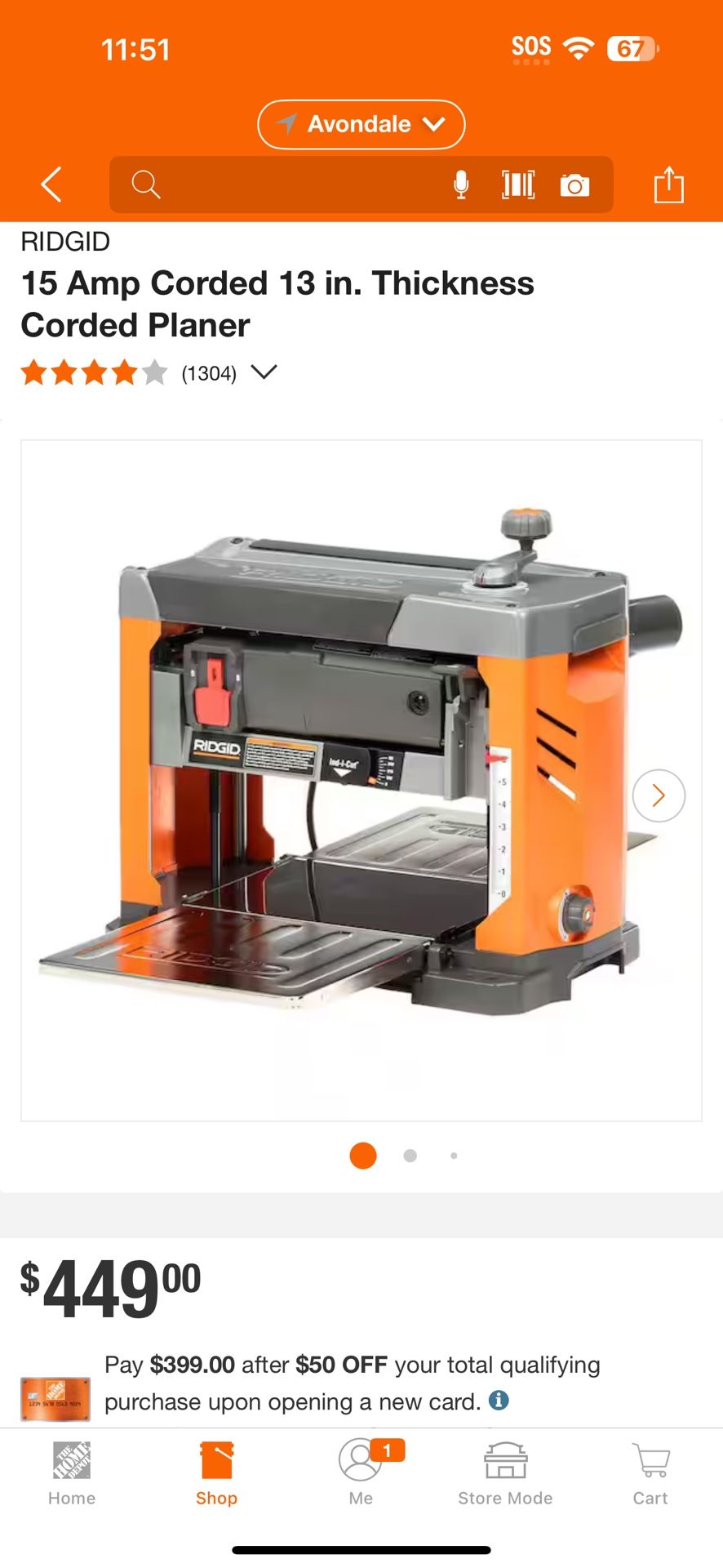 Ridgid Planer