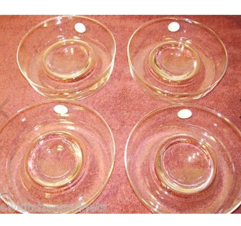 PRINCESS HOUSE HERITAGE # 649 CRYSTAL INDIVIDUAL MINI CHIP N DIP BOWLS