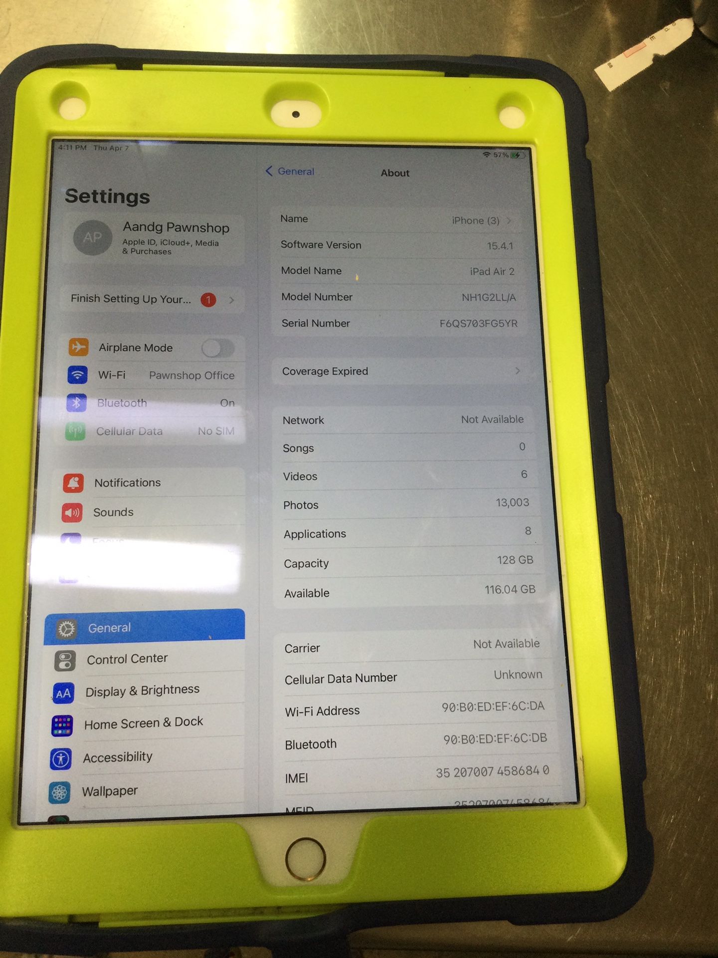 Ipad Air2 128gb
