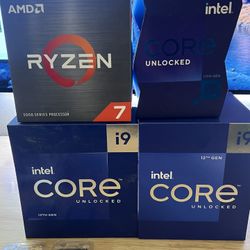 Amd/ Intel CPUs 13700k/12900k/7800x3d / 5950x / 5800x3d