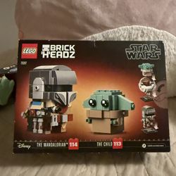 Star Wars Lego brick head Mandalorian the child Set 