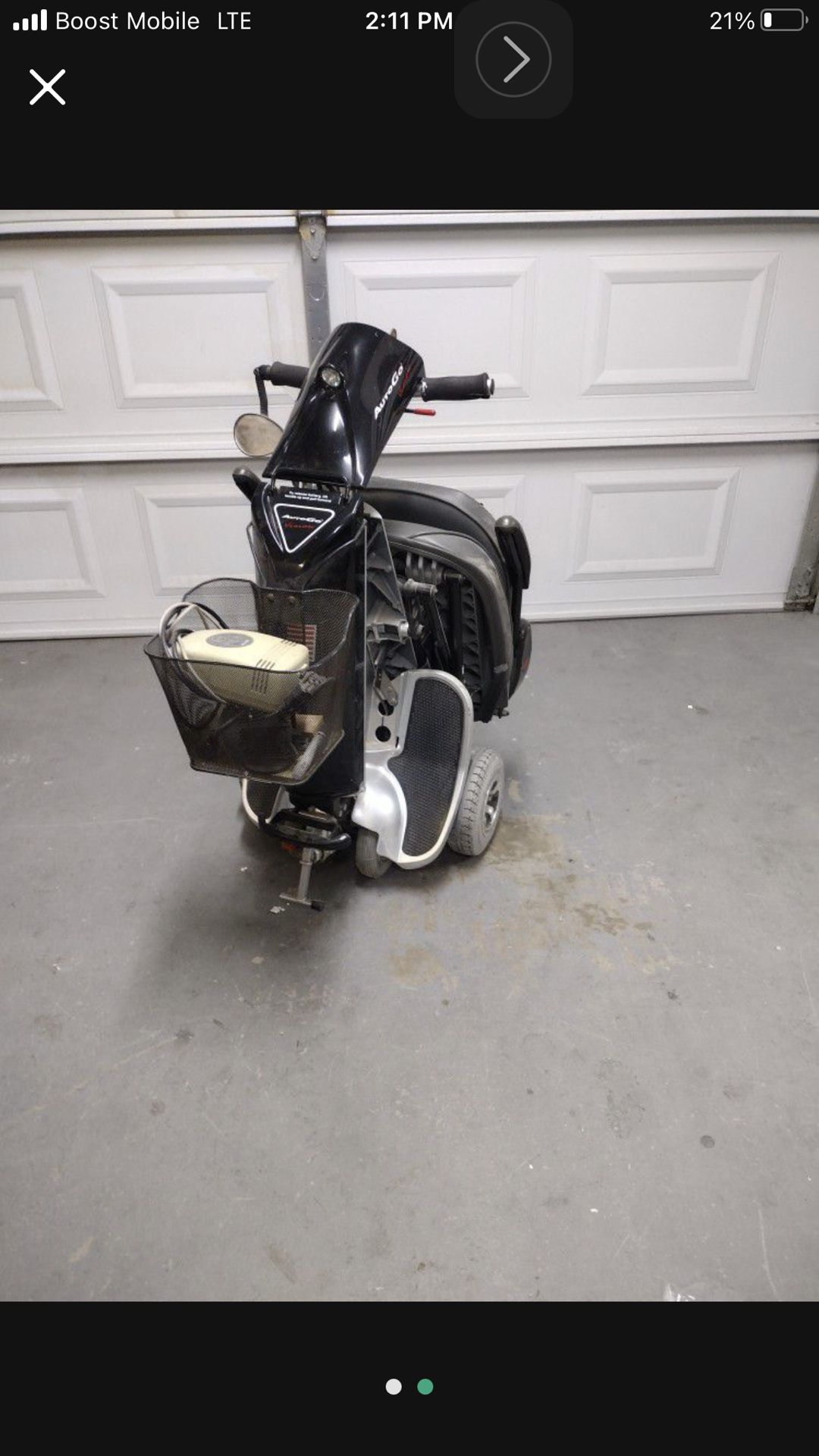 Auto, Go Vision 550 Foldable Mobility Scooter