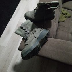 Steel Toe Airforce Military Boots Vibram