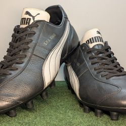 Restored Vintage Puma King Soccer Cleats Shoes Size 8US