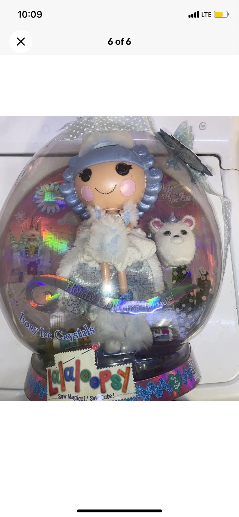 Lalaloopsy Holiday Collectors Edition Ivory Ice Crystals Full Size