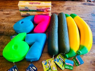 🔥VIRAL SQUISHY’S $15 Pickle, $18 Banana!! 🔥67 🦋BLUE ONLY🦋 Squishy Set for $30