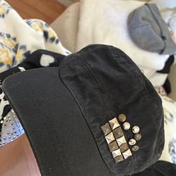 Black punk cadet hat