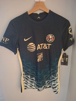 Nike Club América Navy Soccer Jersey with Yellow Accents