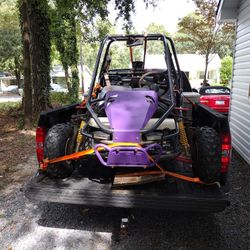 Old Broken Go Cart Or Minibike. 