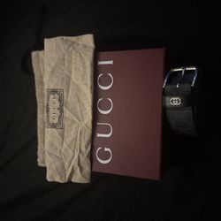 Gucci Monogram GG Belt – Slightly Used – 100% Authentic – With Box & Dust Bag