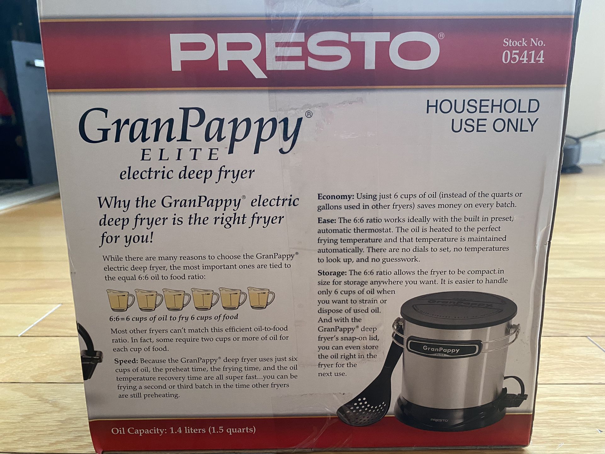 Presto 05414 Granpappy Elite Deep Fryer