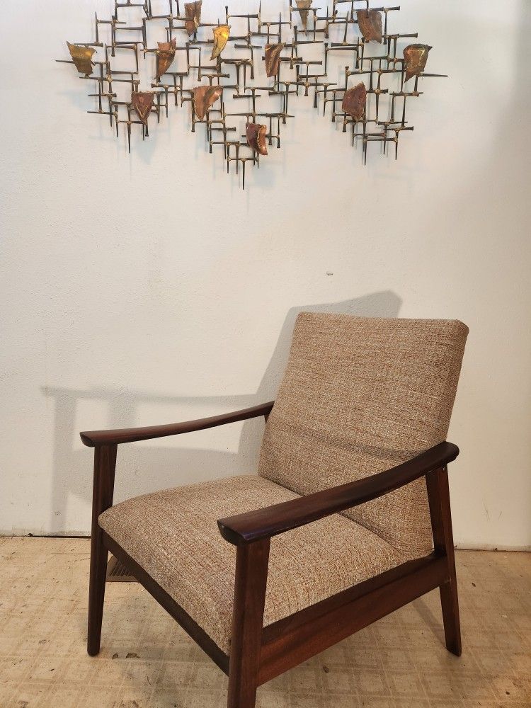 Mid Century Mahogany Armchair