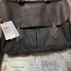 New Barbour Wax leather briefcase