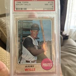 1968 Topps Maury Wills PSA 8!