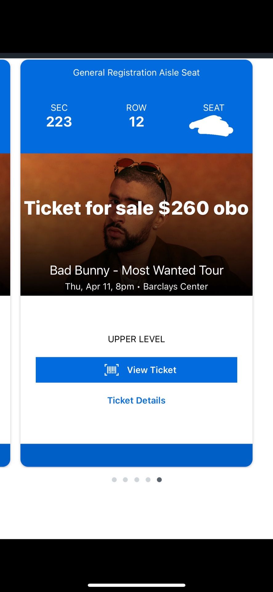 Bad Bunny Ticket