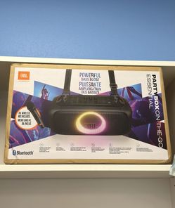 JBL - PartyBox On-The-Go Essential Portable Wireless Party Speaker with Wireless Microphone - Black (Brand New) Black