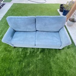 Bassett Blue Couch