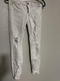 White Distressed Jean 