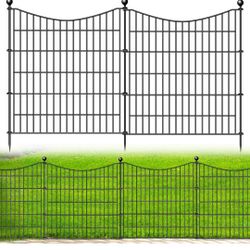 BRAND NEW..10 Panels No Dig Dog Fence Outdoor for Yard, 32 in(H) X 23.6 ft(L) Decorative Tall Garden