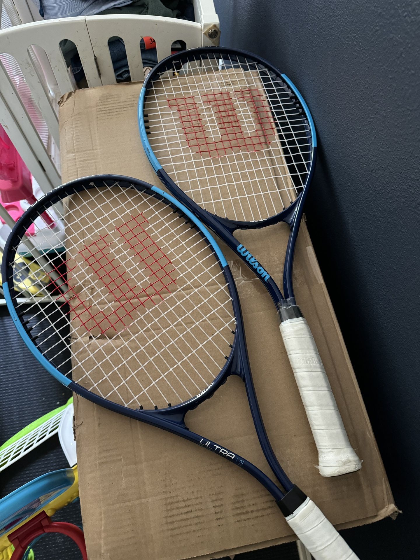 Wilson Ultra Power XL 112 Tennis Racket - Blue (Adult)