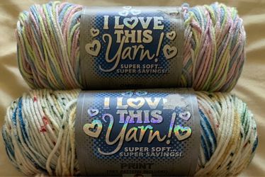 2 I Love This Yarn prints crochet