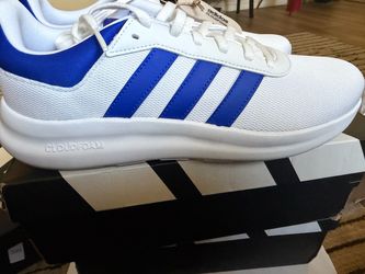 Adidas Cloudfoam Sneakers White Blue size 10 men