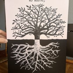 🚨“As Above, So Below” Tree & Roots Canvas Art