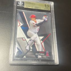 2018 Topps Finest Shohei Ohtani Rookie Bgs 9.5++ w/Two 10 Subgrades