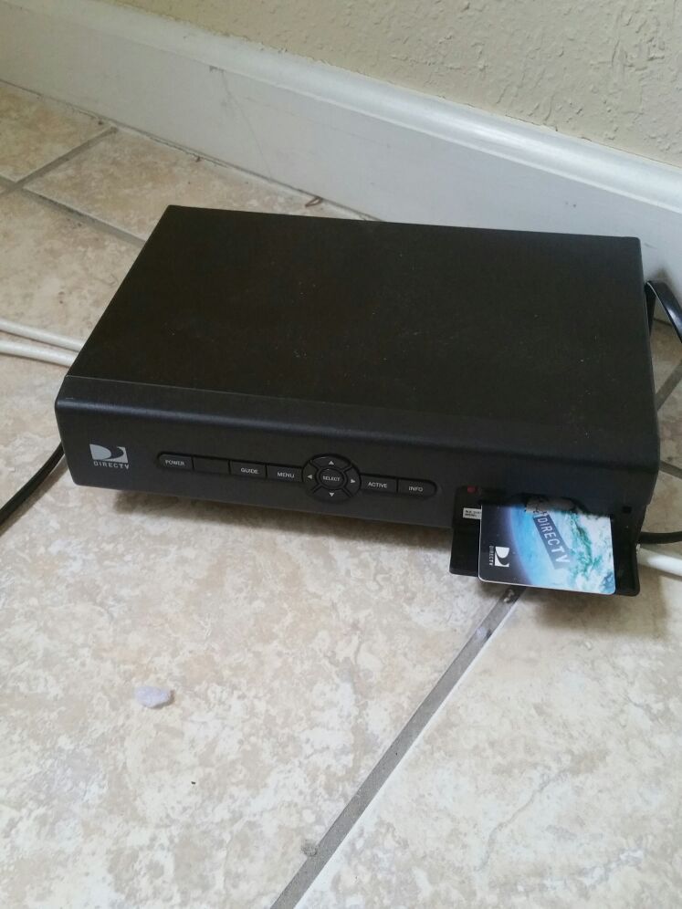 Direc tv box with card
