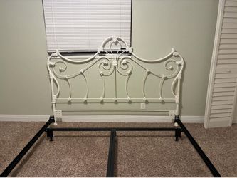 French style metal headboard (King) and frame