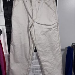 NEW Nike Men Life Phantom Baggy Carpenter Pants Cream White Mens Size 32 NWT