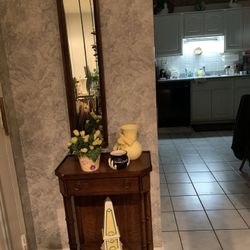 Hallway table and Mirror